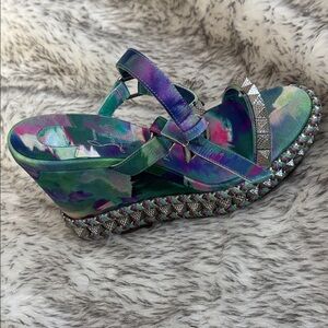Christian Louboutin Multicolor Wedge Sandals